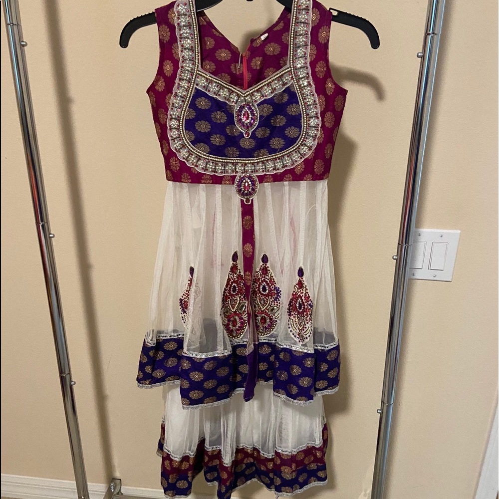 Bollywood lehnga Girls Diwali Eid Outfit size 6 8 yrs